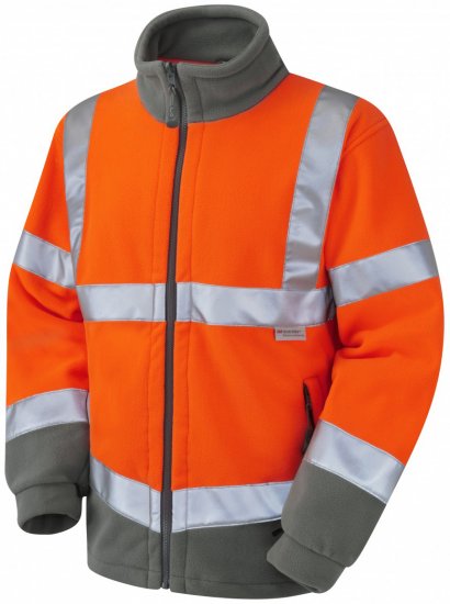 Leo Hartland Fleece Jacket Orange - Vêtements de travail - Vêtements de travail grandes tailles