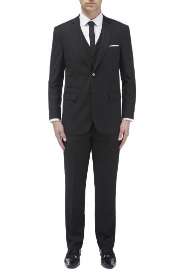 Skopes Madrid Waistcoat Black - Costumes - Costumes grandes tailles 