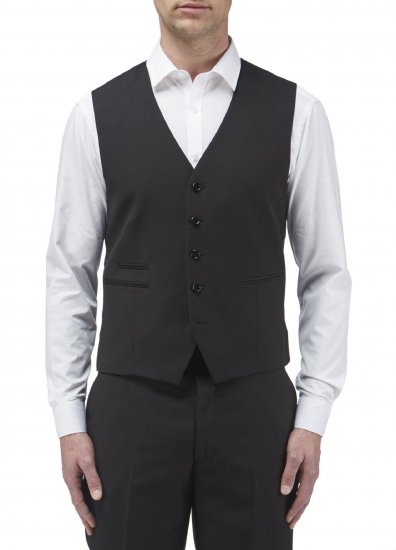 Skopes Madrid Waistcoat Black - Costumes - Costumes grandes tailles 