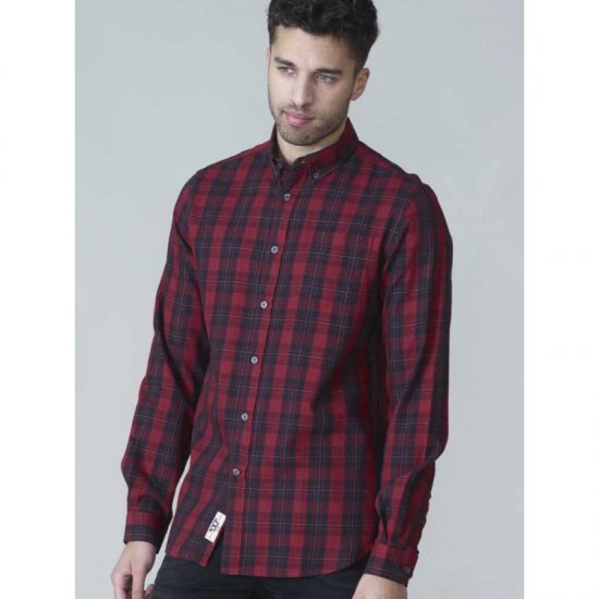 D555 Theo Long Sleeve Check Shirt - Chemises - Chemises Grandes Tailles Hommes