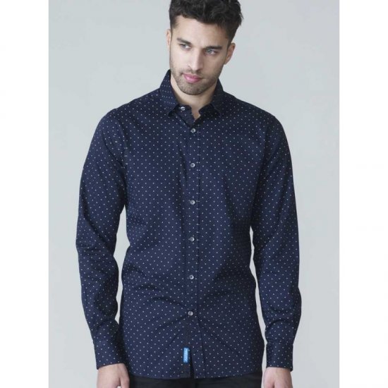D555 Rashard Long Sleeve Printed Shirt - Chemises - Chemises Grandes Tailles Hommes