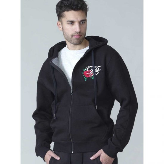 D555 Verlin Couture Full Zip Hoodie Black - Sweatshirts & hoodies - Sweatshirts/Hoodies grande taille homme