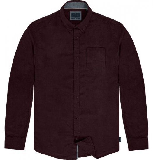 Double Outfitters GS-5225 Chemise Oxford Bordeaux - Chemises - Chemises Grandes Tailles Hommes