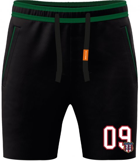 Motley Denim Harrogate Sweatshorts Black - Pantalons/shorts de survêtement - Survêtement/jogging grandes tailles