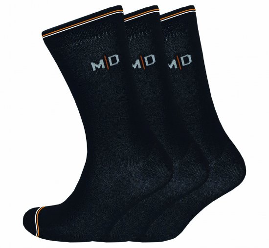 Motley Denim Harry Socks 3-Pack Black - Sous-vêtements & bain - Sous-vêtements Grande Taille
