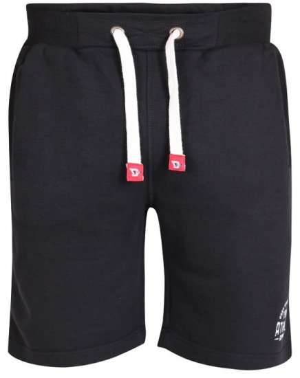 D555 Harvey Fleece Shorts Black - Pantalons/shorts de survêtement - Survêtement/jogging grandes tailles