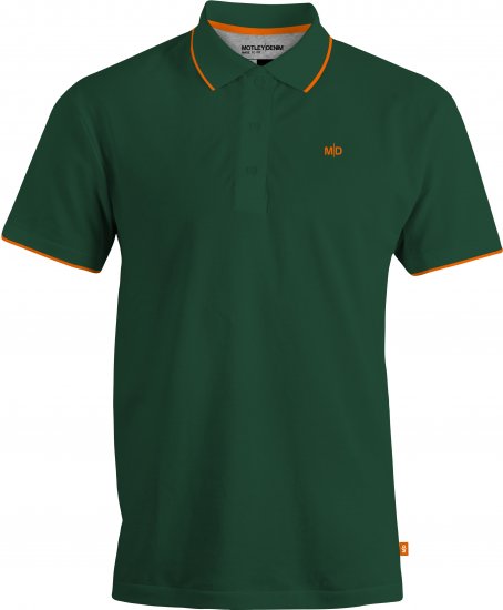 Motley Denim Helsinki Polo Racing Green - Polos - Polos homme grande taille