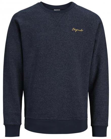 Jack & Jones Hide Sweatshirt Navy - Sweatshirts & hoodies - Sweatshirts/Hoodies grande taille homme