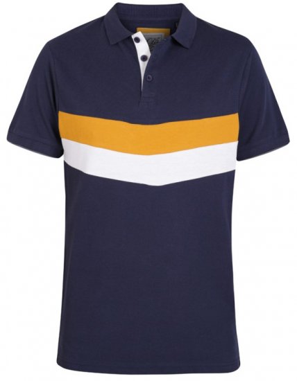 D555 Hopkins Polo Navy - Polos - Polos homme grande taille