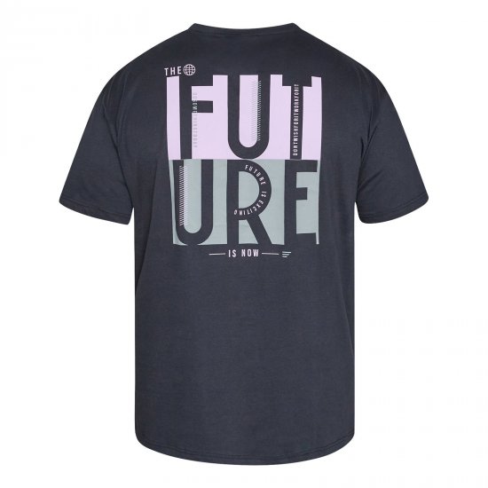 North Latitude T-Shirt With Back Print Noir - TALL T-shirts - T-Shirts pour Hommes Grands