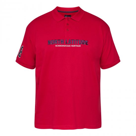 North Latitude Logo Polo Jaune/Orange - Polos - Polos homme grande taille