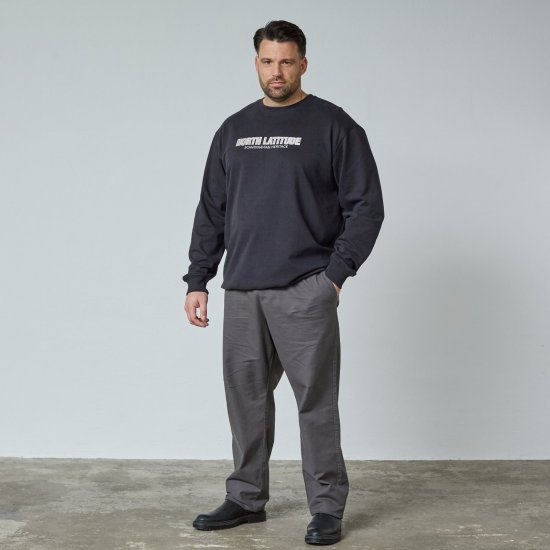 North Latitude Crewneck Sweatshirt Noir - TALL sweatshirts - Sweats et hoodies TALL