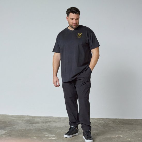 North Latitude Alpine Club T-Shirt Noir - TALL T-shirts - T-Shirts pour Hommes Grands