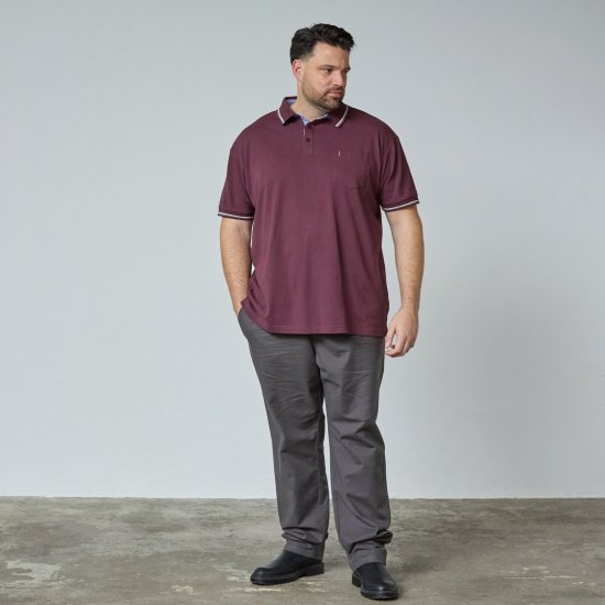 North Latitude Superflex Polo Aubergine - TALL polos - Polos TALL pour hommes grands