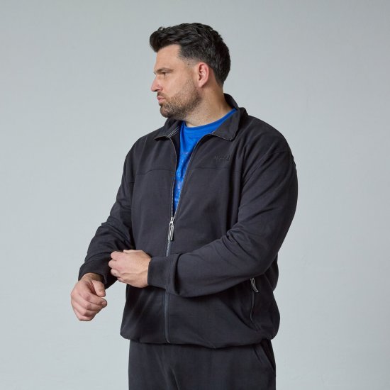 North Latitude Sweat Cardigan Noir - Sweatshirts & hoodies - Sweatshirts/Hoodies grande taille homme