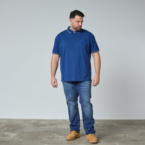 North Latitude Superflex Polo Bleu - TALL polos - Polos TALL pour hommes grands