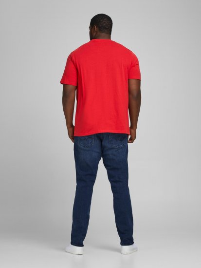 Jack & Jones Elogo T-Shirt True Red - T-shirts - T-shirts Homme Grande Taille