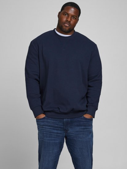 Jack & Jones Basic Sweatshirt Navy Blazer - Sweatshirts & hoodies - Sweatshirts/Hoodies grande taille homme