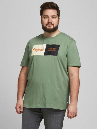 Jack & Jones Joshua T-shirt Sea Spray - T-shirts - T-shirts Homme Grande Taille