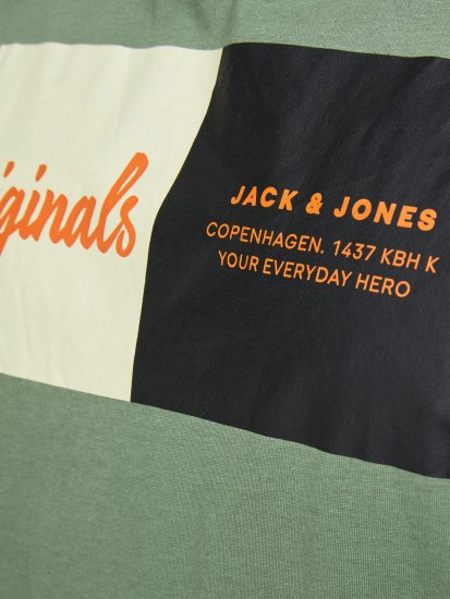 Jack & Jones Joshua T-shirt Sea Spray - T-shirts - T-shirts Homme Grande Taille