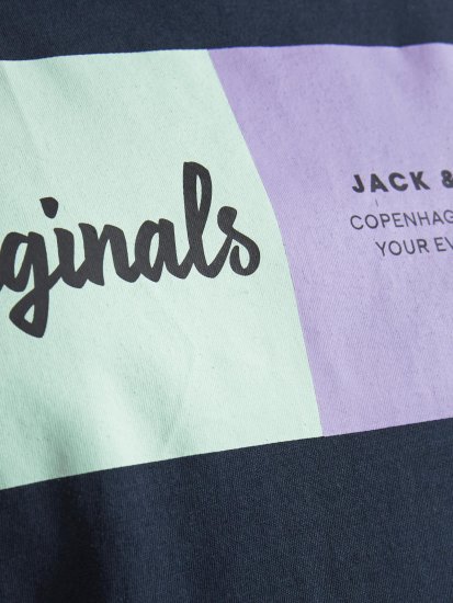 Jack & Jones Joshua T-shirt Navy - T-shirts - T-shirts Homme Grande Taille