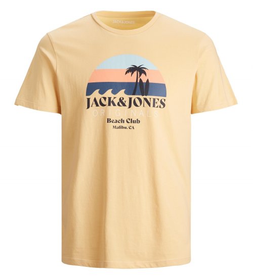 Jack & Jones Cabana T-Shirt Sahara Sun - T-shirts - T-shirts Homme Grande Taille