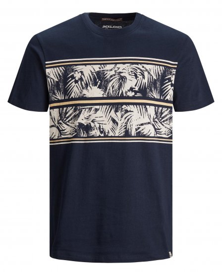 Jack & Jones Sunnys Tee Navy Blazer - T-shirts - T-shirts Homme Grande Taille