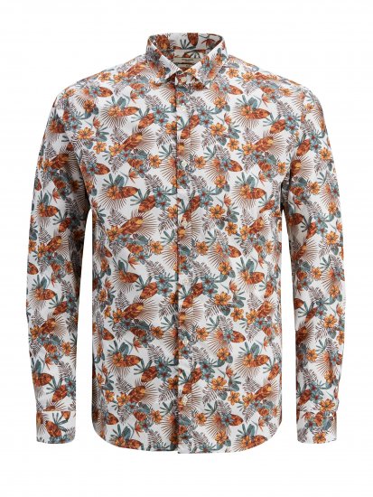 Jack & Jones Blagraduation Shirts White - Chemises - Chemises Grandes Tailles Hommes