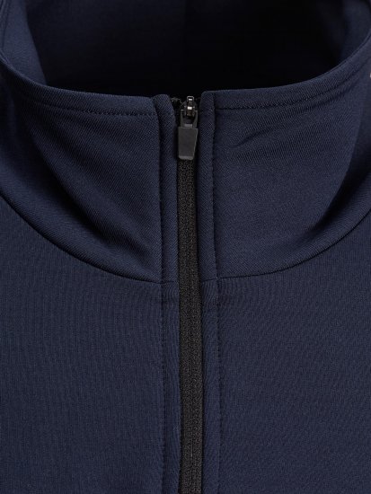 Jack & Jones Running Half Zip Sweat Navy - Sweatshirts & hoodies - Sweatshirts/Hoodies grande taille homme
