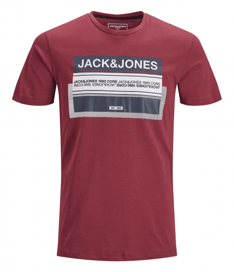 Jack & Jones Booster T-shirt Sun-Dried Tomato - T-shirts - T-shirts Homme Grande Taille