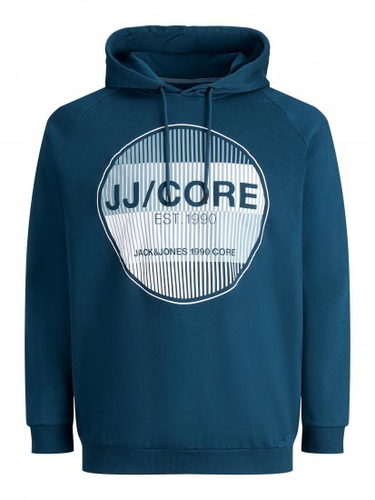 Jack & Jones Booster Hoodie Blue - Sweatshirts & hoodies - Sweatshirts/Hoodies grande taille homme