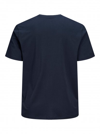 Jack & Jones Preston Crew Neck T-Shirt Navy - T-shirts - T-shirts Homme Grande Taille