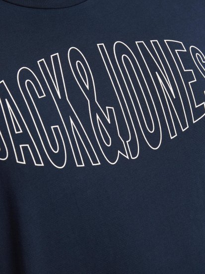 Jack & Jones Preston Crew Neck T-Shirt Navy - T-shirts - T-shirts Homme Grande Taille