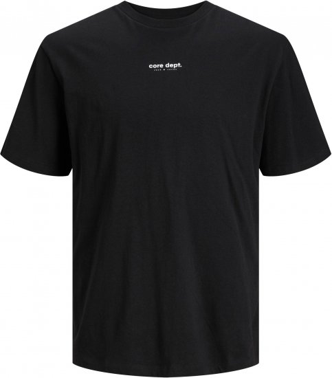 Jack & Jones JCOEDITION BERLIN T-Shirt Black - T-shirts - T-shirts Homme Grande Taille