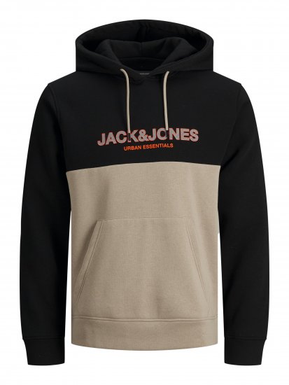 Jack & Jones JJEURBAN BLOCKING SWEAT Beige - Sweatshirts & hoodies - Sweatshirts/Hoodies grande taille homme