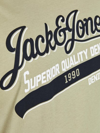 Jack & Jones JJELOGO TEE Light Green - T-shirts - T-shirts Homme Grande Taille