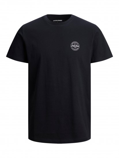 Jack & Jones JJESHARK TEE Black - T-shirts - T-shirts Homme Grande Taille