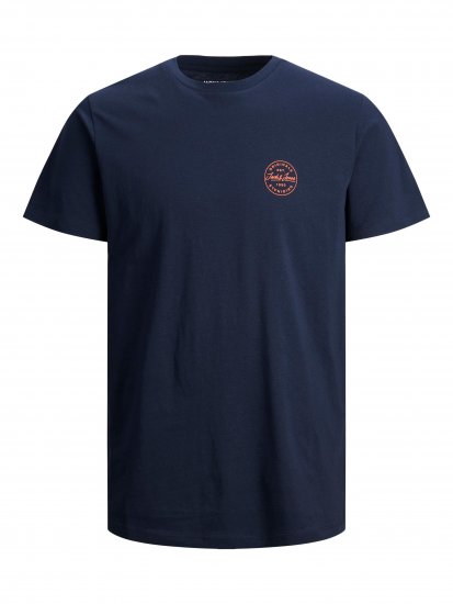 Jack & Jones JJESHARK TEE Navy - T-shirts - T-shirts Homme Grande Taille