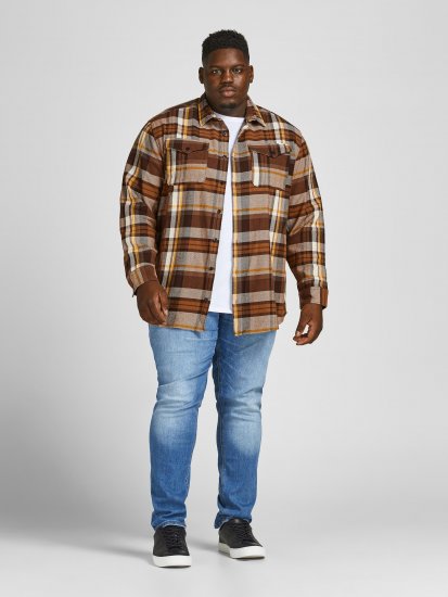 Jack & Jones JPRBLUWOODLAND Checked Shirt - Chemises - Chemises Grandes Tailles Hommes