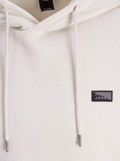 Jack & Jones JCOKING SWEAT HOOD Light Gray - Sweatshirts & hoodies - Sweatshirts/Hoodies grande taille homme