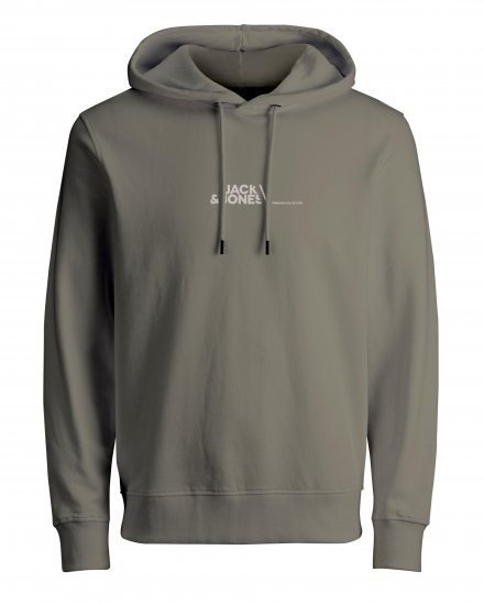 Jack & Jones JPRBLABOOSTER SWEAT Light Gray - Sweatshirts & hoodies - Sweatshirts/Hoodies grande taille homme