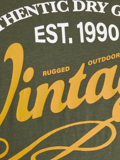 Jack & Jones JPRBLUBOOSTER TEE Khaki - T-shirts - T-shirts Homme Grande Taille