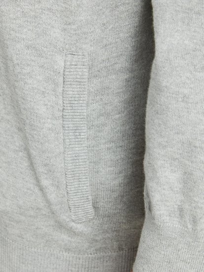 Jack & Jones JJEMIL Knit Turtle Zip Cardigan Light Grey - Sweatshirts & hoodies - Sweatshirts/Hoodies grande taille homme