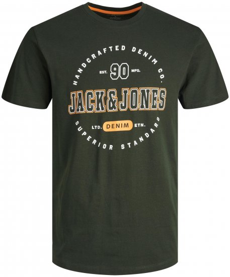 Jack & Jones JJSTAMP TEE Green - T-shirts - T-shirts Homme Grande Taille