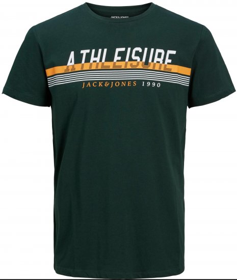 Jack & Jones JJIRON TEE Green - T-shirts - T-shirts Homme Grande Taille