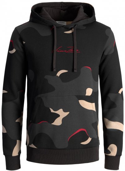 Jack & Jones JJCRAMP Hoodie Black - Sweatshirts & hoodies - Sweatshirts/Hoodies grande taille homme