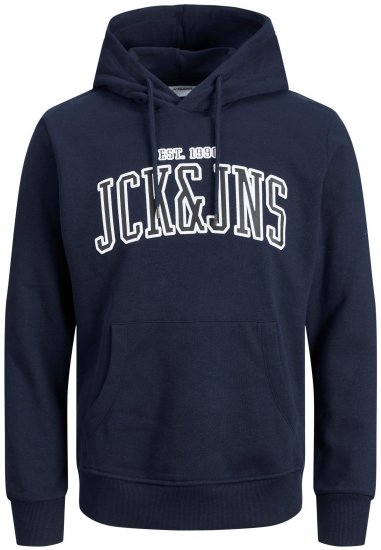 Jack & Jones JJCEMB Hoodie Navy - Sweatshirts & hoodies - Sweatshirts/Hoodies grande taille homme