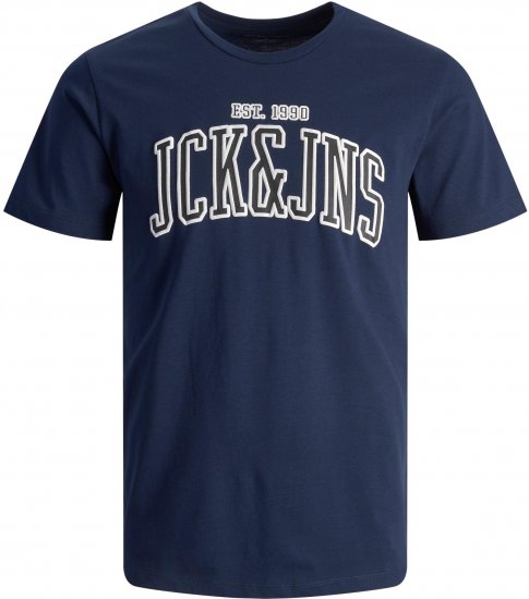 Jack & Jones JJCEMB TEE Navy - T-shirts - T-shirts Homme Grande Taille