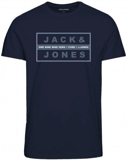 Jack & Jones JJSTORM TEE Navy - T-shirts - T-shirts Homme Grande Taille