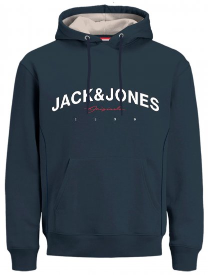 Jack & Jones JORFRIDAY Hoodie Navy - Sweatshirts & hoodies - Sweatshirts/Hoodies grande taille homme